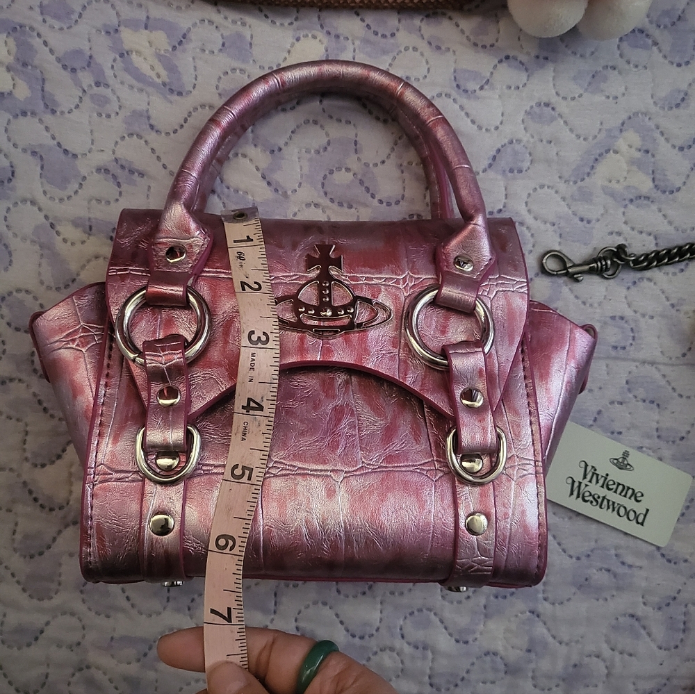 Vivienne Westwood Metallic Pink Small Bag